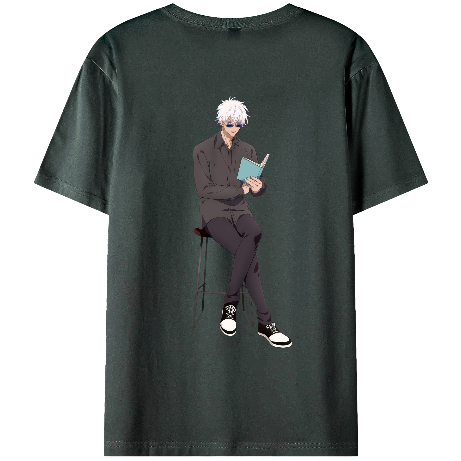 （画像用） 呪術廻戦 Jujutsu Kaisen 綿100％ メンズ半袖Tシャツ（バックプリント） 通気性